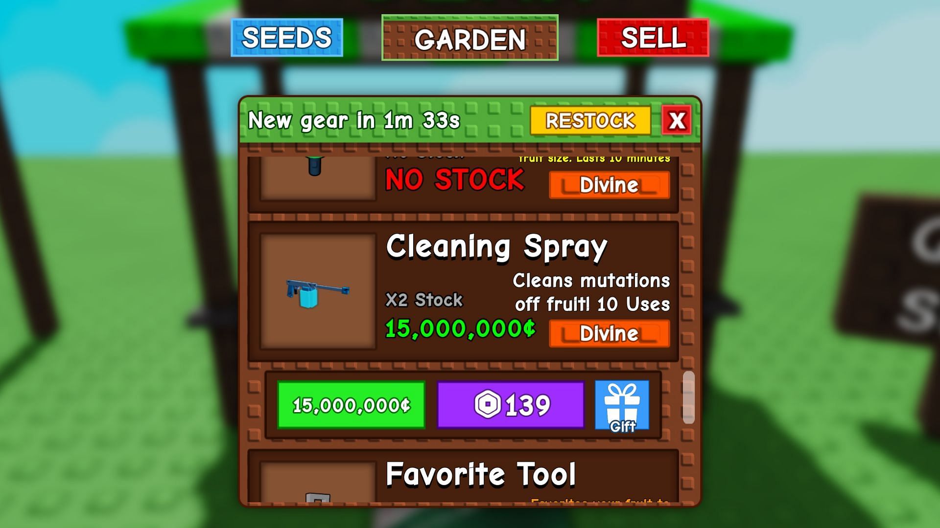 The spray costs a ton of money (Image via Roblox)